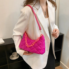 Diamond Lattice Crossbody Bags for Women Chain Shoulder Bag