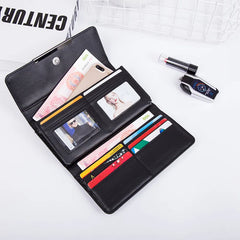 Diamond Money Clip Trifold Wallet Slim Thin Women Purses Long Clutch Wallets