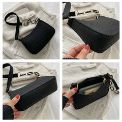 Women's Felt Shoulder Bag Armpit Handbag Purse Saddle Bag