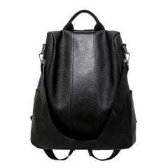 Female Anti-theft Backpack Classic PU Leather Solid Backpack Canta Shoulder Bags