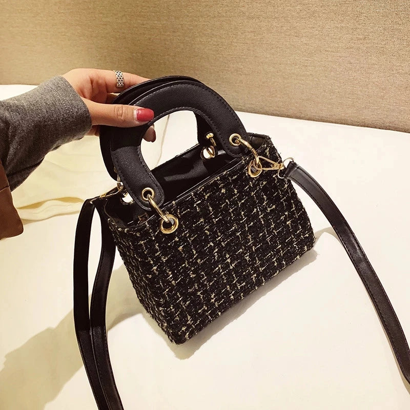 Female Handbag Small Square Bag Nylon ShoulderBag Lady Phone Bag