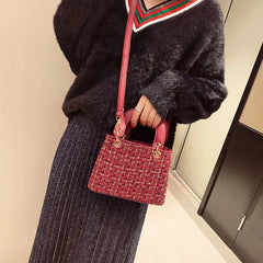 Female Handbag Small Square Bag Nylon ShoulderBag Lady Phone Bag