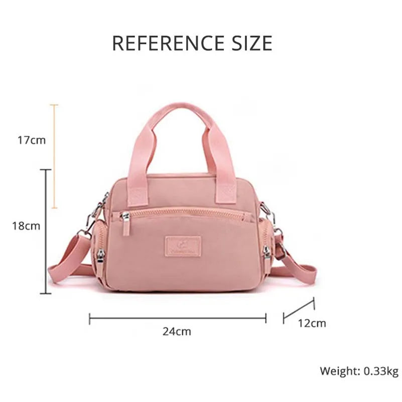 Women's Large Capacity Waterproof Nylon Shoulder Bag