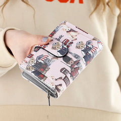 Korea Cartoon Bear Buckle Mini Zipper Wallet Purse Money Bag