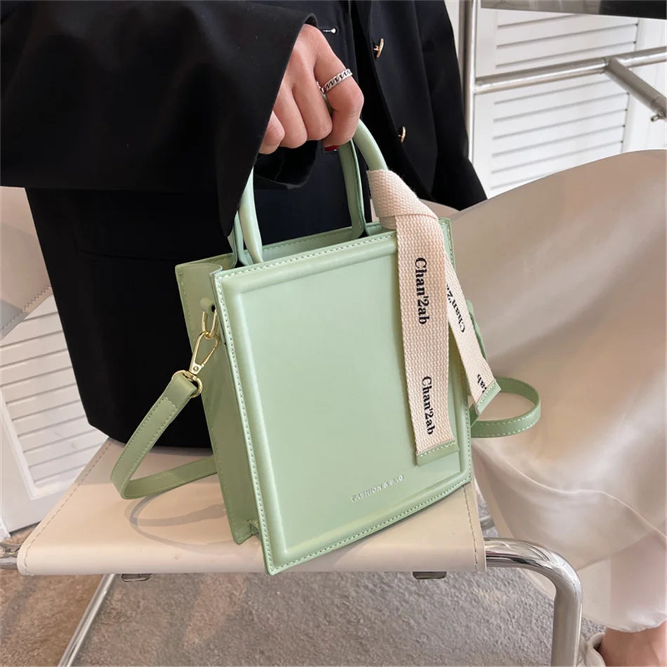 Women's Small Totes Bag PU Leather Shoulder Crossbody Handbag