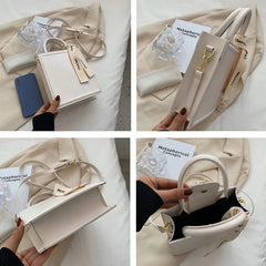 Women's Small Totes Bag PU Leather Shoulder Crossbody Handbag