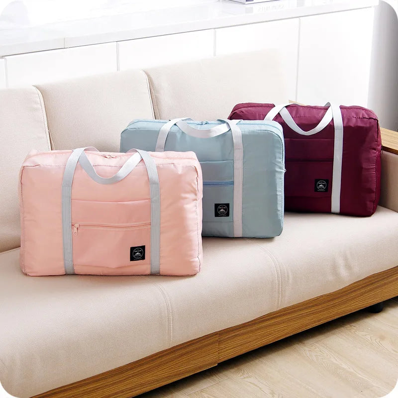 Waterproof Foldable Nylon Travel Bags Unisex Large Capacity Bag