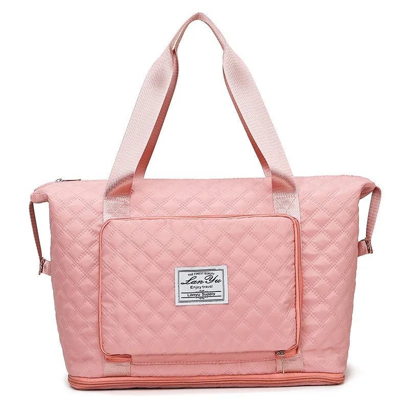 Foldable Travel Bag Wet-Dry Separation Waterproof Handbag Large Capacity
