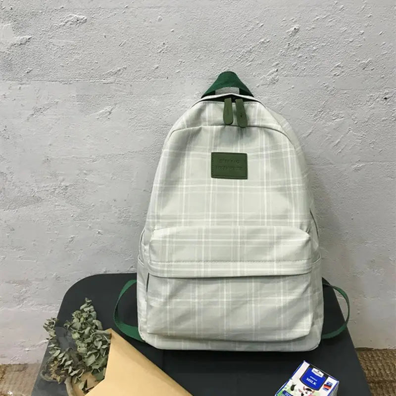 Striped Casual Women Backpack for Teenage Travel
