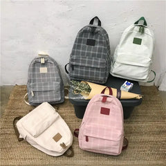 Striped Casual Women Backpack for Teenage Travel