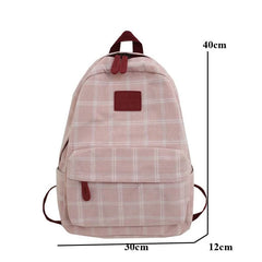 Striped Casual Women Backpack for Teenage Travel