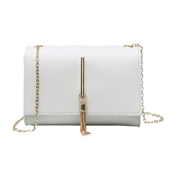 Women's PU Leather Shoulder Messenger Bag Pink Purse Clutch