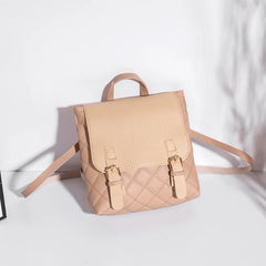 High-Quality Niche Plaid Small Backpack Ladies Schoolbag