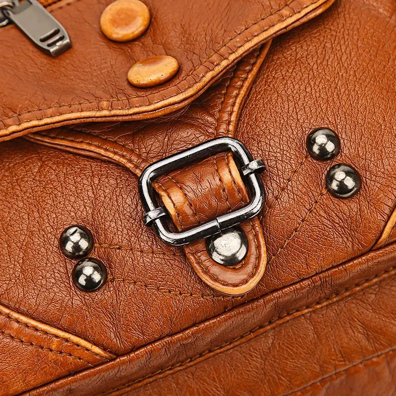 Soft Leather Women's Messenger Bag Shoulder Tote