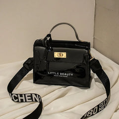 Women's Chain Messenger Bag Smooth Cosmetic Handbag