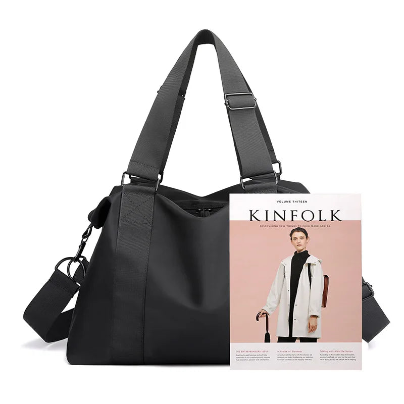 Waterproof Nylon Tote Bag Women Handbag Large Capacity