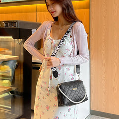 Lingge Embroider Women's Crossbody Bags