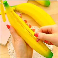 Kawaiiart Fruit Banana Women Girls Wallet Multicolor Jelly Silicone Coin Bag Pur