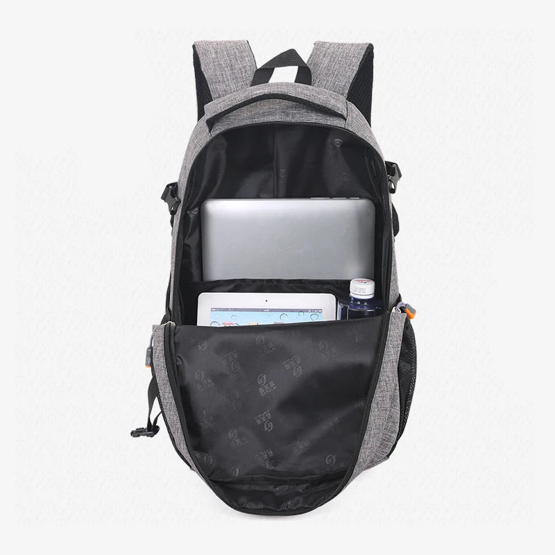 Men's Polyester Laptop Backpack Bag College Student Bag