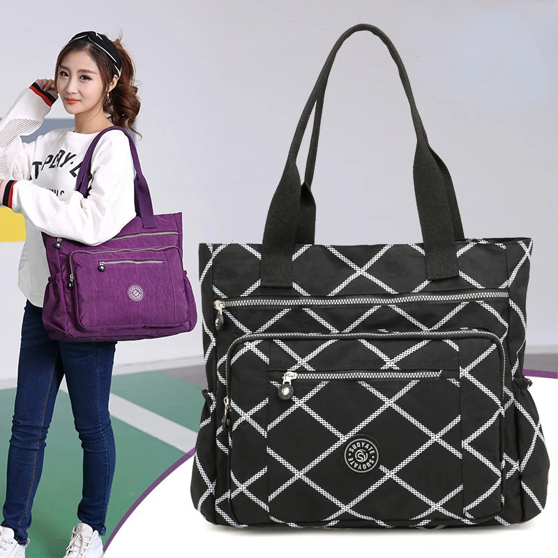 Nylon Women's Messenger Bag Large Capacity Shoulder Handbag