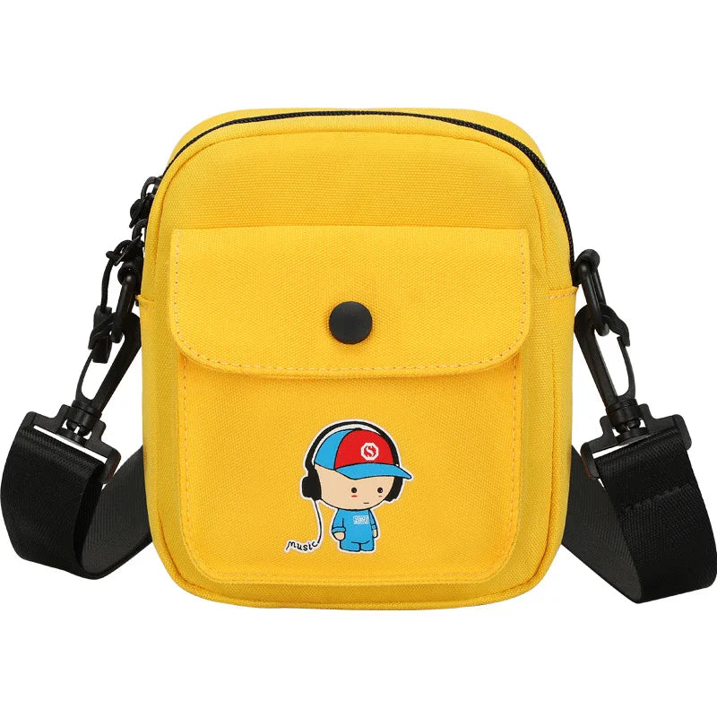 Mini Canvas Shoulder Bag Small Messenger Bag for Keys Phone