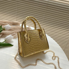 Mini PU Leather Shoulder Messenger Bag for Women