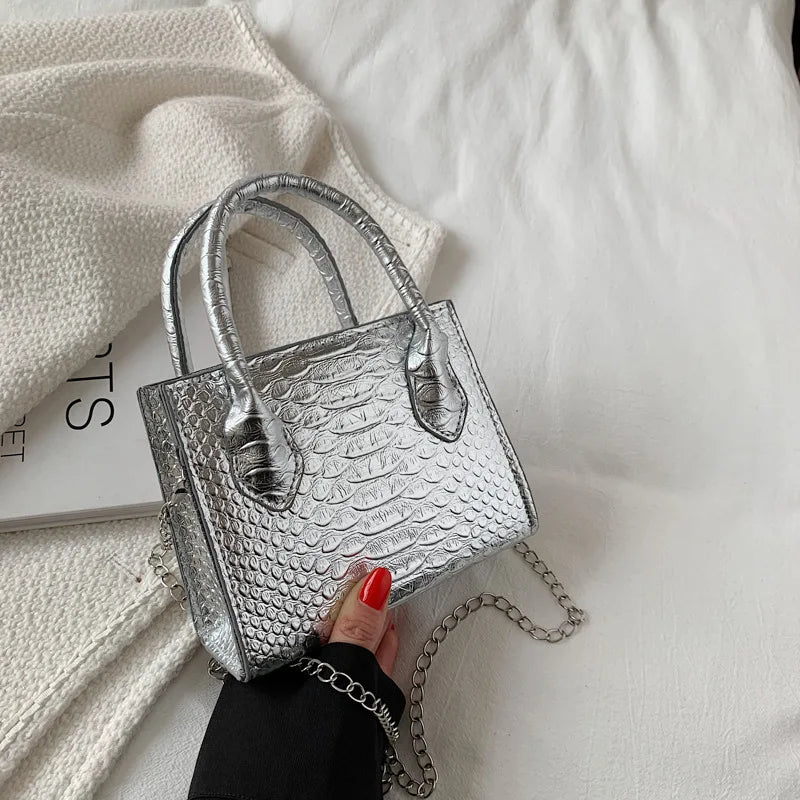 Mini PU Leather Shoulder Messenger Bag for Women