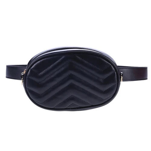 Women's Small PU Leather Waist Pack Cross Body Bag