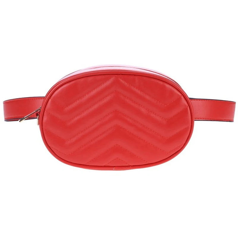 Women's Small PU Leather Waist Pack Cross Body Bag