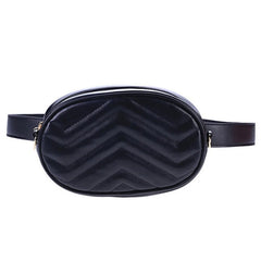 Women's Small PU Leather Waist Pack Cross Body Bag