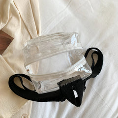 Mini Women Backpack Transparent PVC Girls School Bags Student Small Bookbags