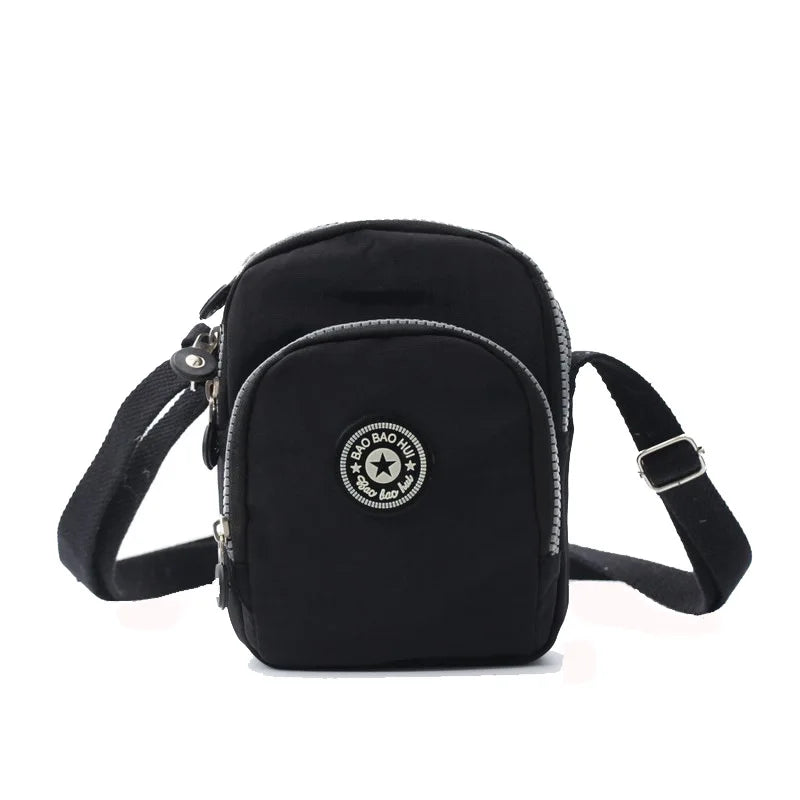 Women's Large Screen Canvas Phone Messenger Bag