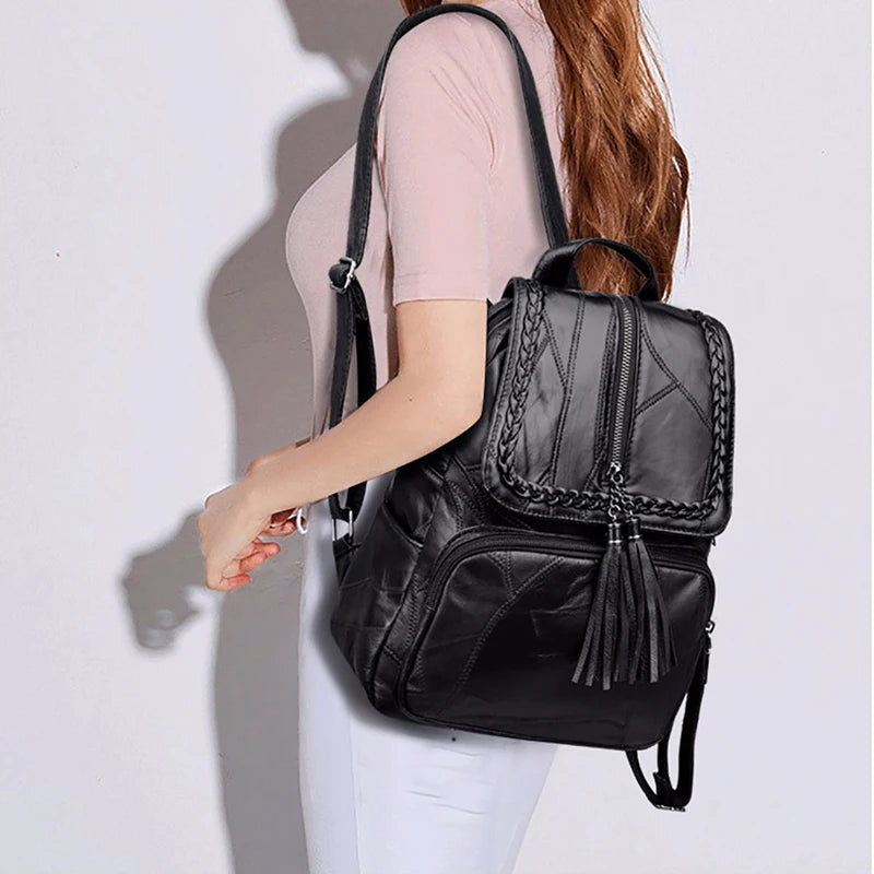 Mini Backpacks Women Leather Shoulder Bags Casual Backpack Bag For Girls