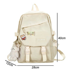 Multi-function Nylon Women Backpacks Female Waterproof Back Bag Portable Harajuk