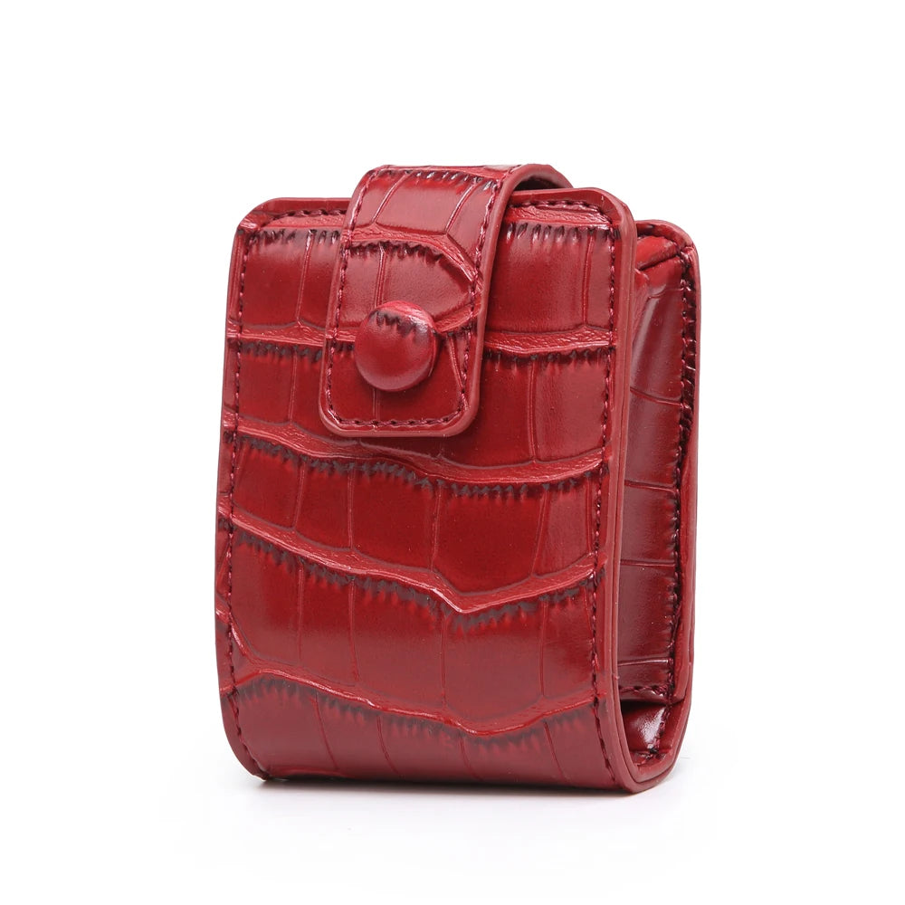 PU Leather Business Card Holder with Mirror