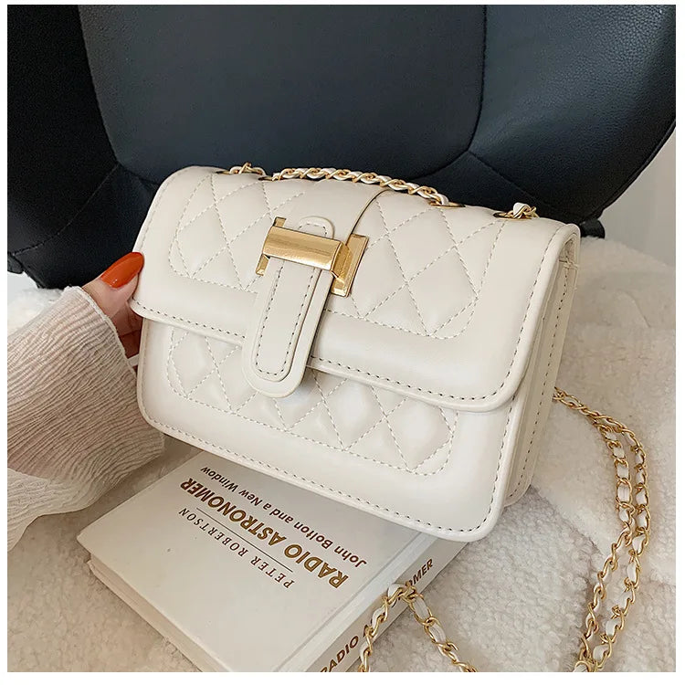 PU Leather Women Shoulder Bag Satchels Solid Female Crossbody Leisure Hasp Party