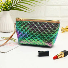 Plaid Women Cosmetic Bag Travel Organizer Storage Case Wash Beauty Bag