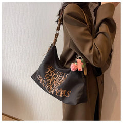 Large Capacity Armpit Canvas Bag for Women