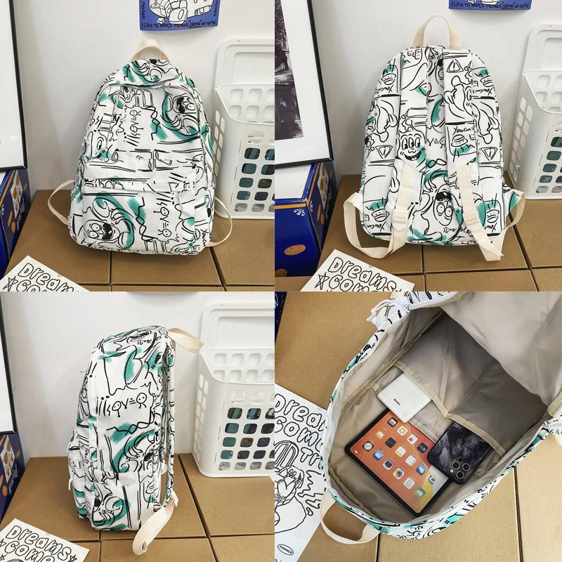 Waterproof Women Backpack Boy Sports Bag Style Schoolbag For Teenage Girls
