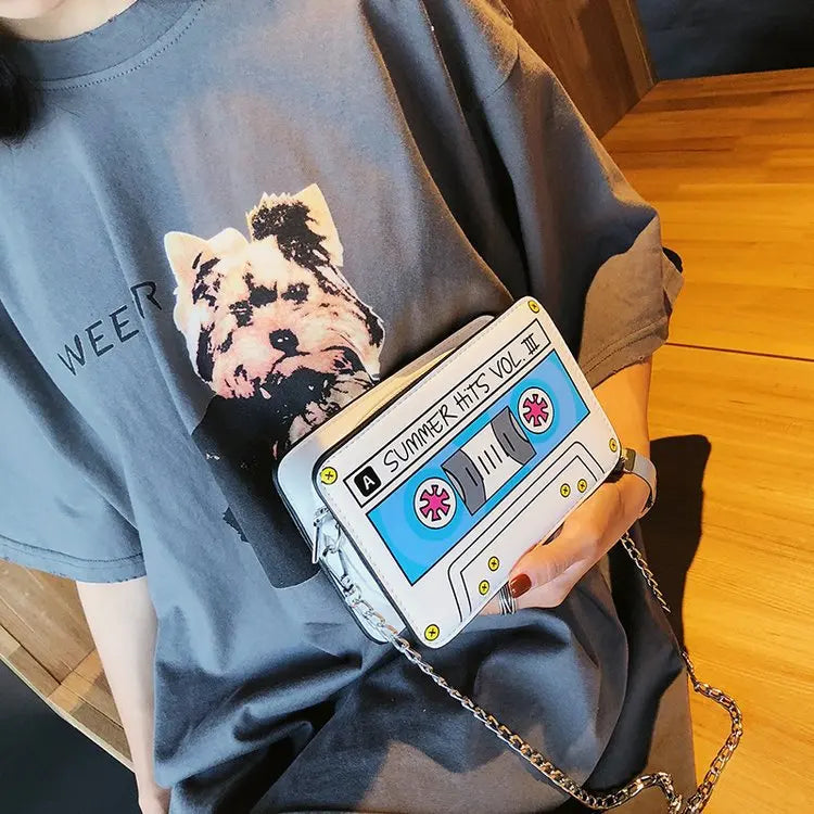 Vintage Women Shoulder Bag Red Crossbody Bag