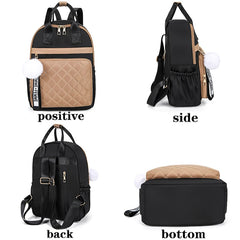 Rhombus Anti-Theft Casual School Backpack Ladies Bags