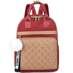 Rhombus Casual Oxford Cloth School Student Backpack