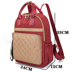 Rhombus Anti-Theft Casual School Backpack Ladies Bags