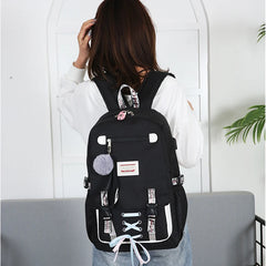 Large School Backpack with USB Port for Teens