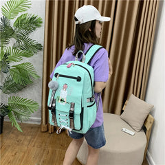Large School Backpack with USB Port for Teens