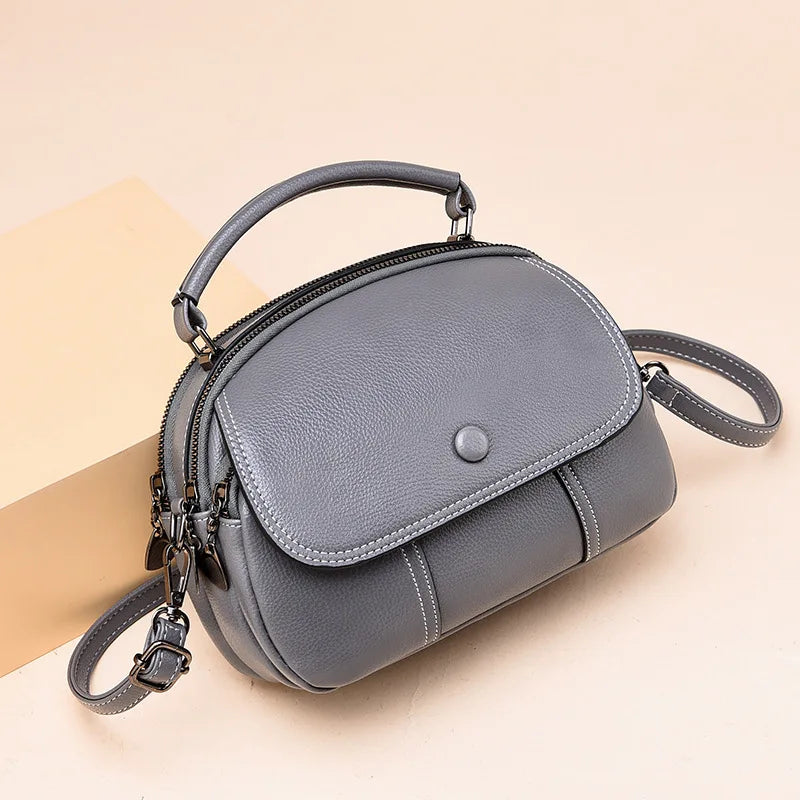 Shoulder Bag Solid PU Leather Crossbody Handbag