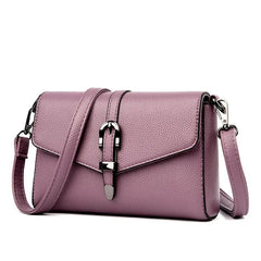 Solid PU Leather Shoulder Bag Crossbody Female Office Small Bags
