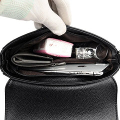 Solid PU Leather Shoulder Bag Crossbody Female Office Small Bags