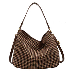 Canvas Embroidery Tote Bag for Women Large Capacity