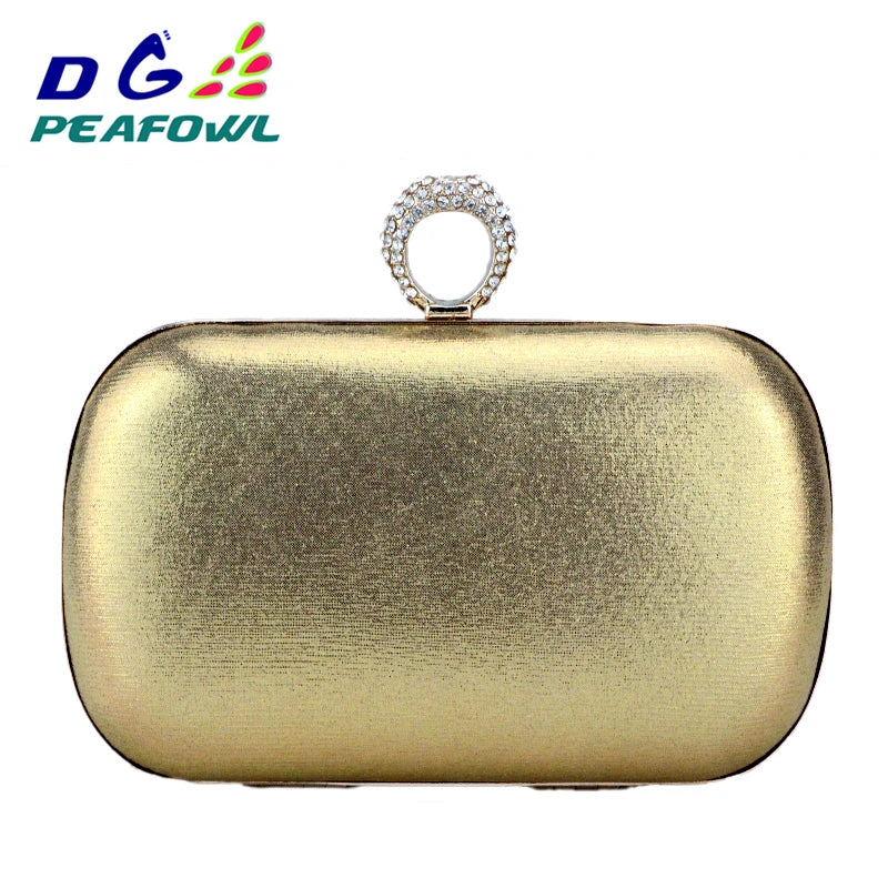 Silk Red Diamond Clutch Shoulder Chain Bridal Handbag